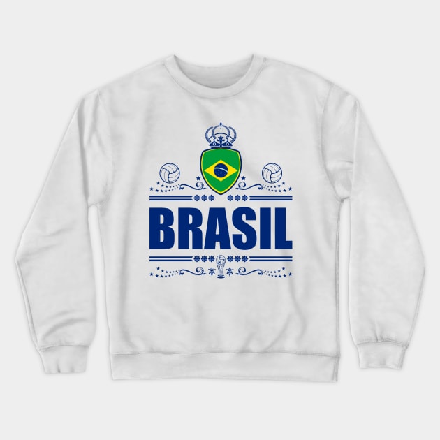 Brazil Football Gifts | Vignete Edition Crewneck Sweatshirt by VISUALUV